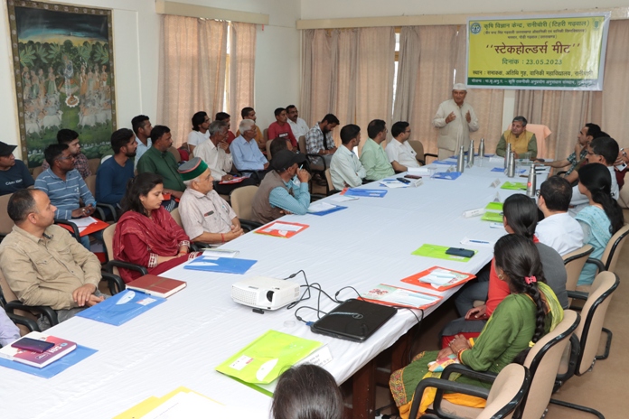 Honrable Vice-Chancellor taking Meeting With KVK Stack Holders